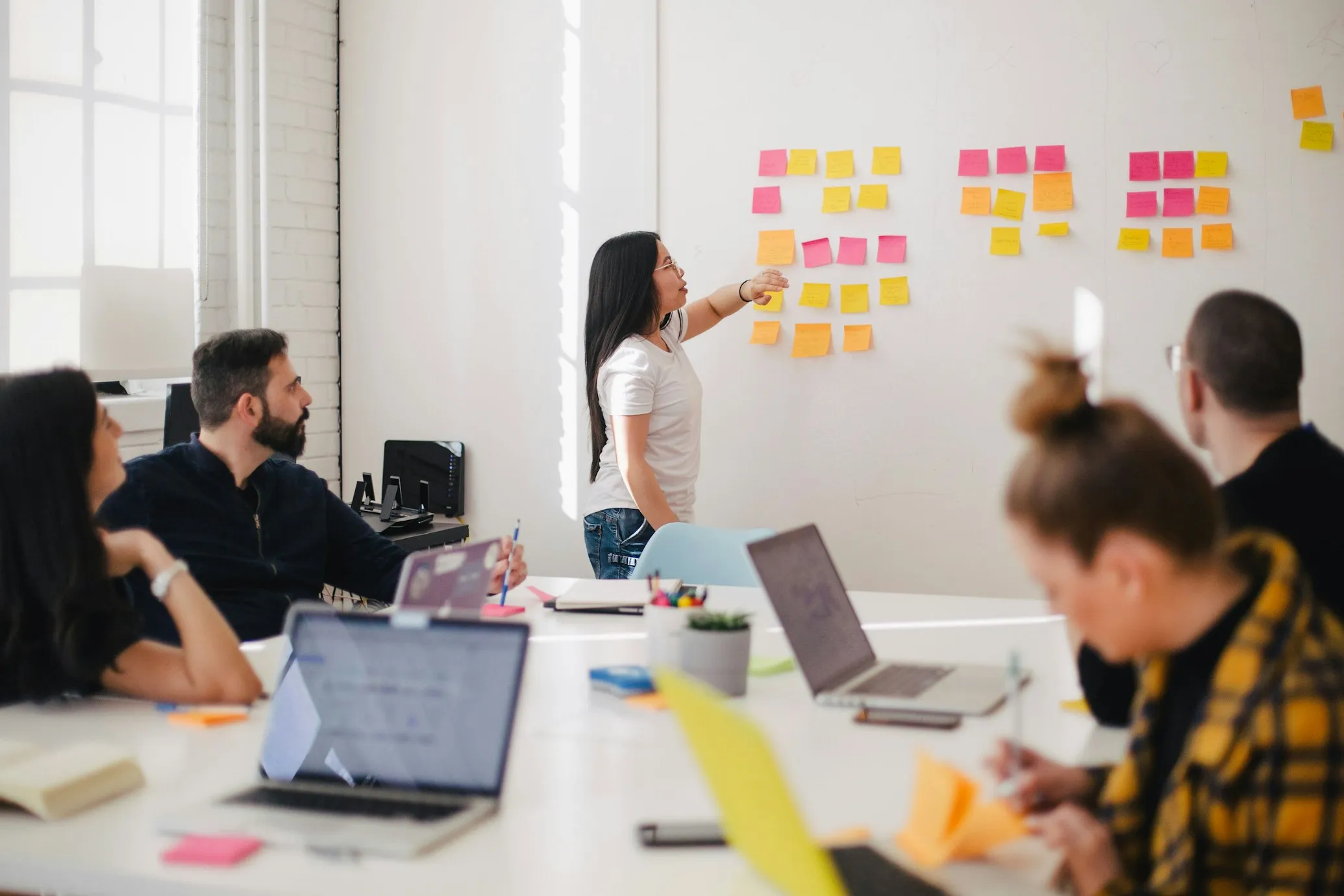 Team meeting in a modern office